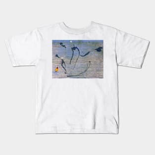 Splash Scribble and Gold Leaf Kids T-Shirt